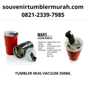 souvenir perusahaan eksklusif dari Souvenir Tumbler Murah Terdekat adalah Mug coffe Vaccum Mars dari Mizzu Terbuat dari Stainless Steel