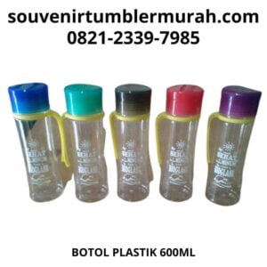 tumbler plastik nevada tutupnya pakai tali 600ml dari souvenir tumbler murah