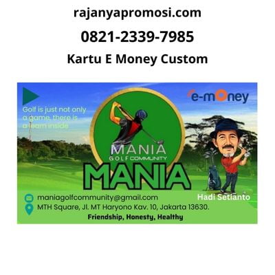 Kartu E Money Custom Bnak mandiri Golf