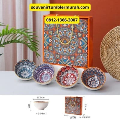 Souvenir Mangkok Keramik dari Souvenir Tumbler Murah untuk souvenir acara kantor atau souvenir pernikahan di jakarta